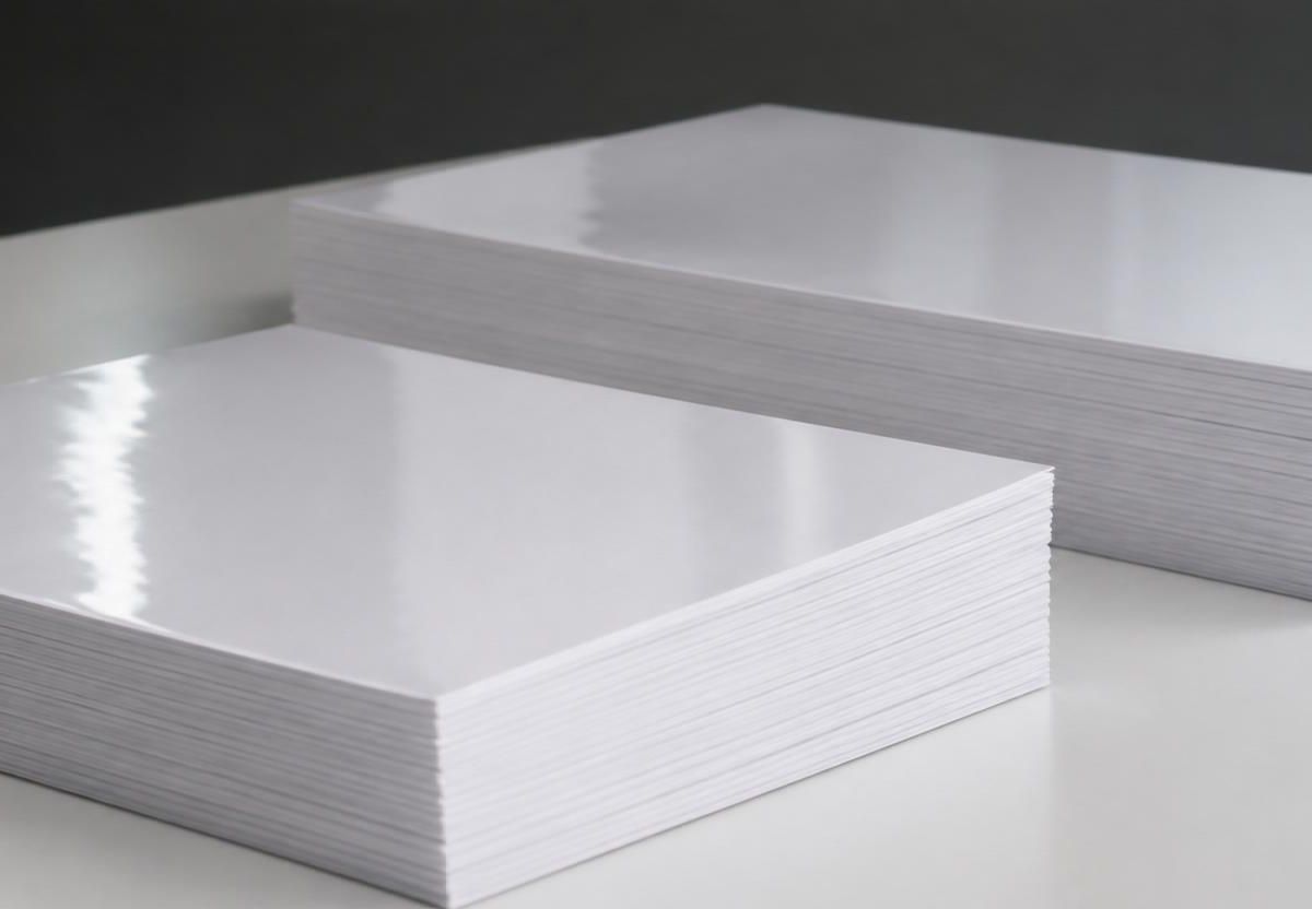 Papel couchê brilho A4 e A3 para impressão de alta qualidade